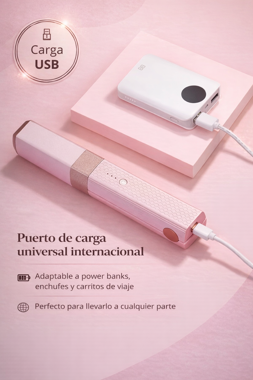 Mini Plancha Recargable USB